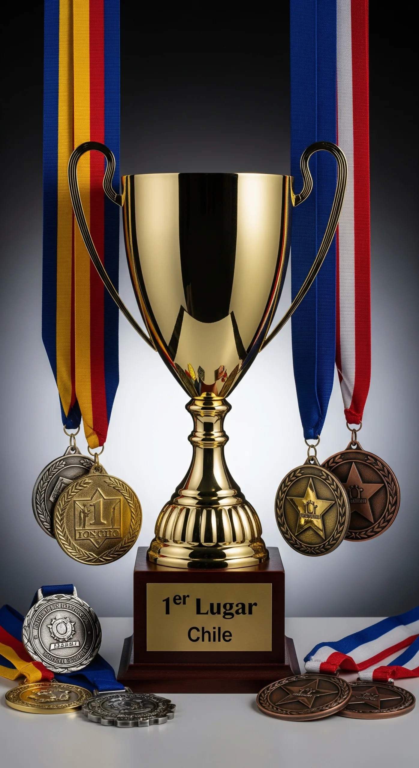 Imagen de copas y medallas para premiación